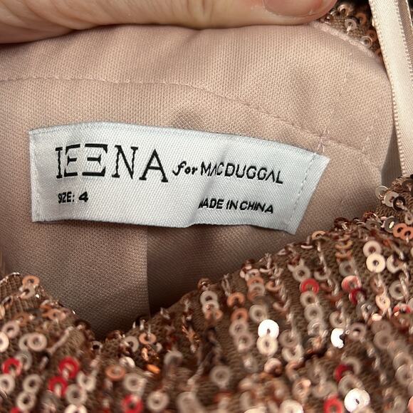 Mac Duggal Sequined Drop Shoulder Faux Wrap Gown - Copper - 4 - New with tags - Picture 7 of 11